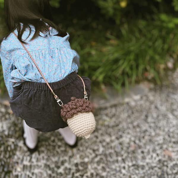 Mini Mushroom Accessory Purse | Crossbody - Crocheted