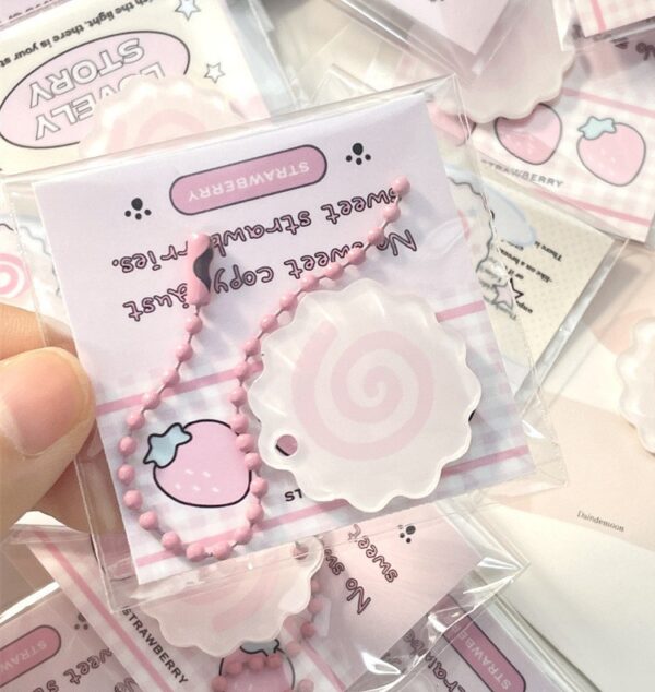 Fish Cake Japanese Pink Keychain Cute "Narutomaki"