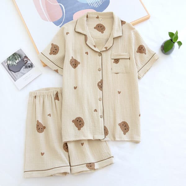 Bear Pajama Set | Cute & Minimal for Women