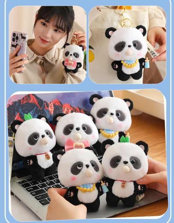 Plush Panda Keyring | Kawaii Bubble Squish