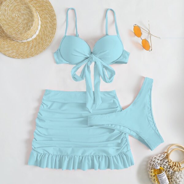 Kawaii Bikini with Skirt | Push up 3 Piece Set