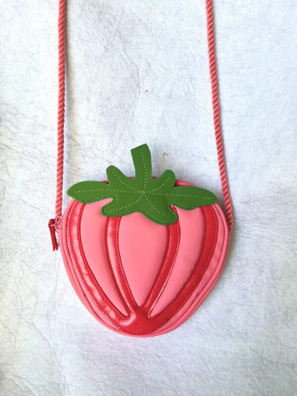 Pink Strawberry Evening Purse | Vegan Leather