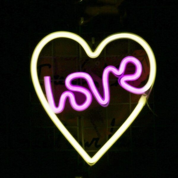 Cute Neon Light | "love" Quote