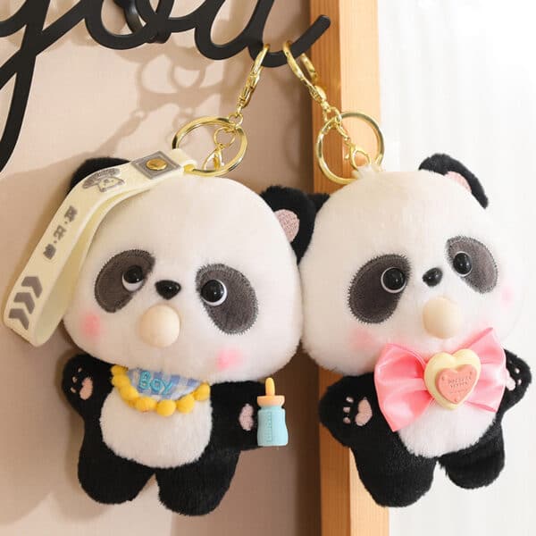 Plush Panda Keyring Kawaii Bubble Squish