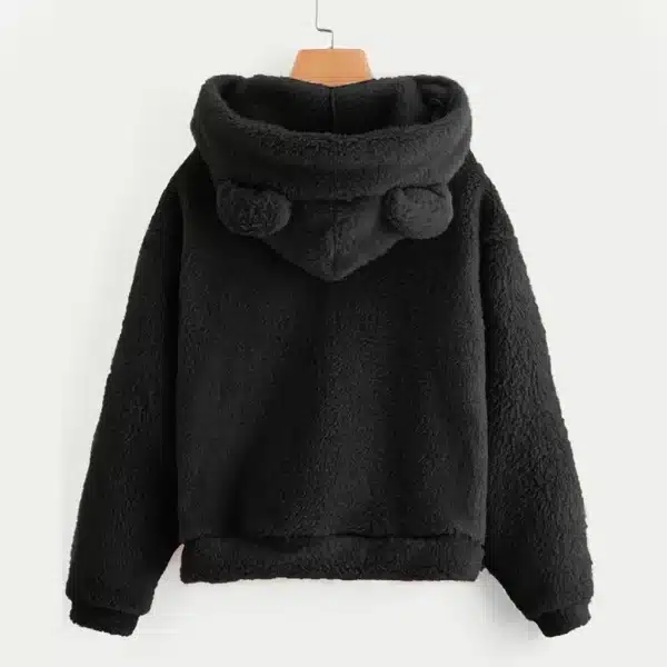 Hoodie with Bear Ears | Cute Plush Fabric (3 Colors!)