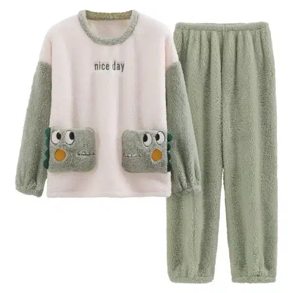 Cute Dinosaur Pajamas | Womens Long Sleeved