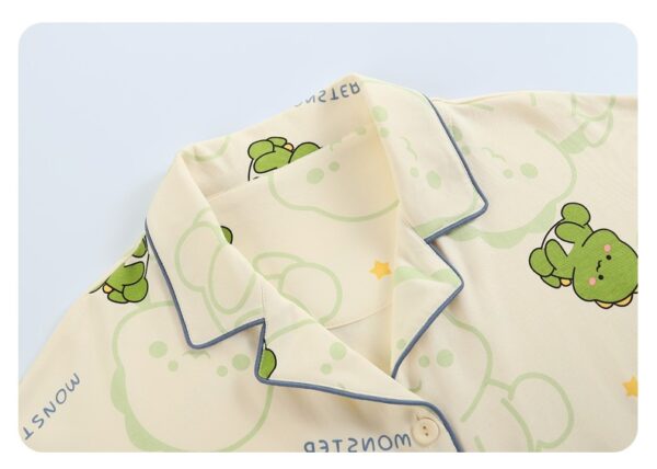 Kawaii Dinosaurs Jams Long | Pattern Set with Pockets