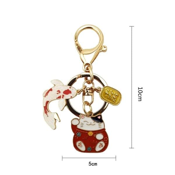 Maneki Neko Keychain | The Japanese Cat for Good Luck