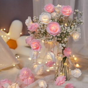 LED Rose String Lights | Flower Room Decor