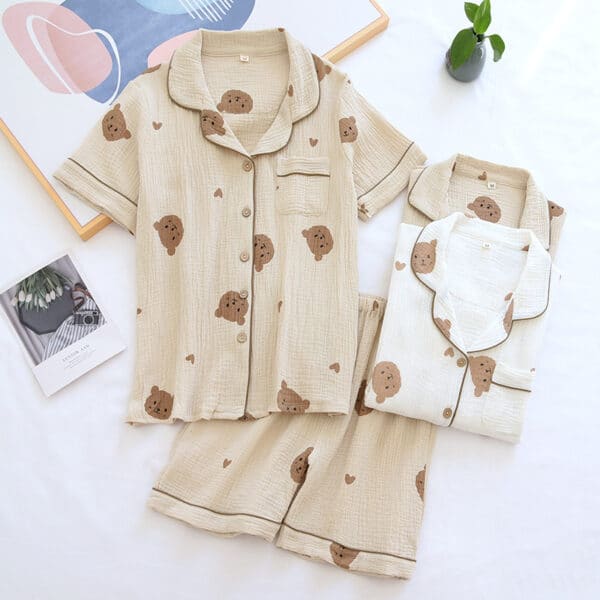 Bear Pajama Set | Cute & Minimal for Women