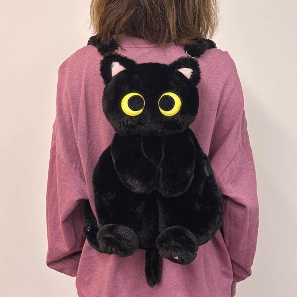 Cute Cat Plush Backpack Bag