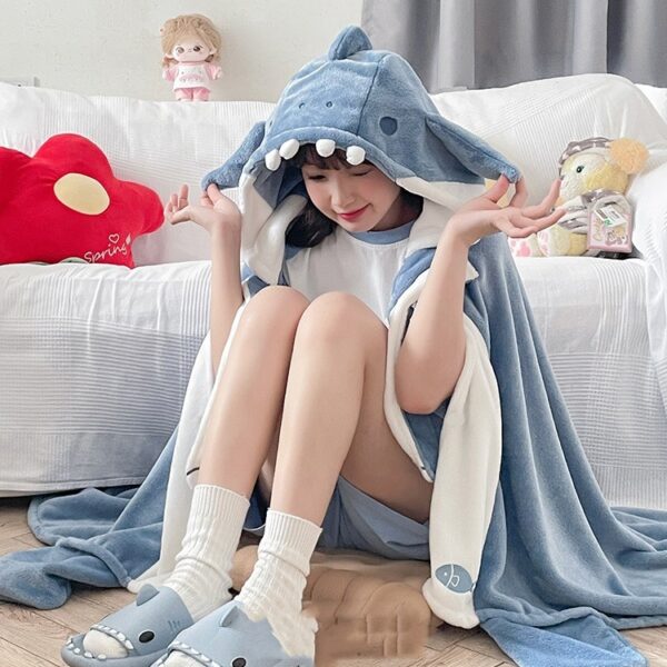 Bat Shark Blanket Pajama Nightgown