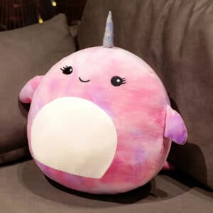 Round Unicorn Pillow Soft Toy