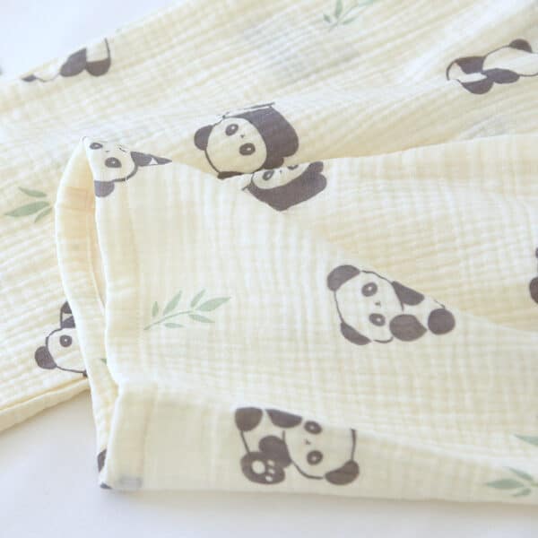 Cute Panda Pj Set with Pattern | Beige Womens