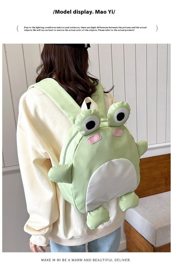 Kawaii Frog Backpack | Cartoon Design