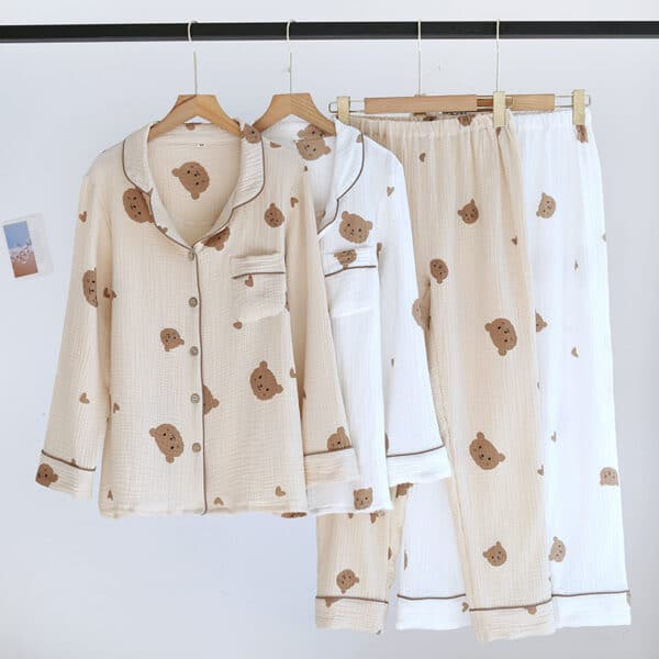 Long Sleeve Bear Pajama Set | M-L-XL