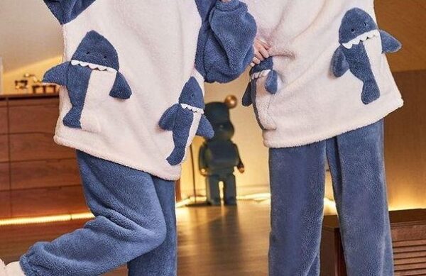 Sharks Pyjama Pair | Fleece Warm Material