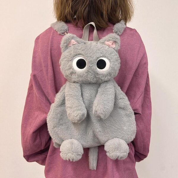 Cute Cat Plush Backpack Bag