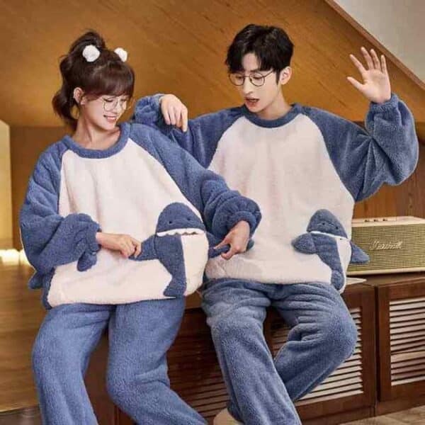 Sharks Pyjama Pair | Fleece Warm Material