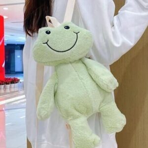 Cute Plush Frog Backpack