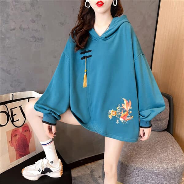 Koi Fish Hoodie for Women | Japanese Kimono Style (3 Colors!)