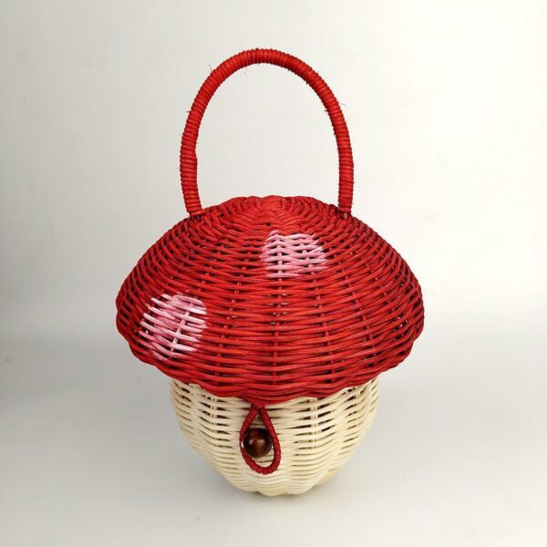 Rattan Mushroom Bag | Handmade Woven