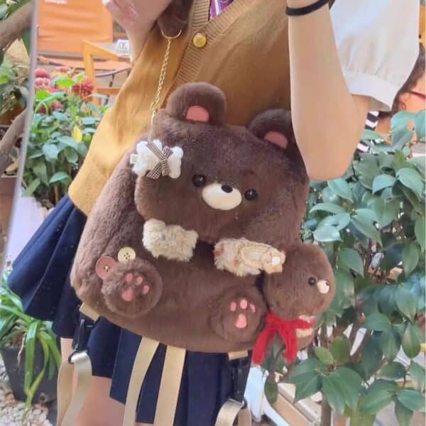 Cute Bear Bag Kawaii Plush | Large Capacity