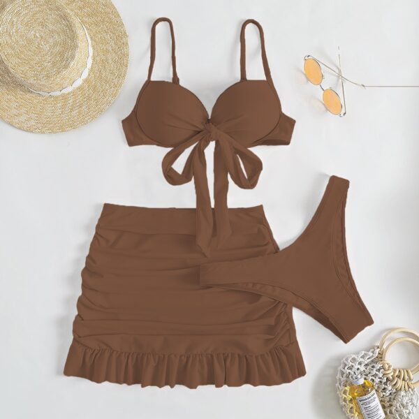 Kawaii Bikini with Skirt | Push up 3 Piece Set