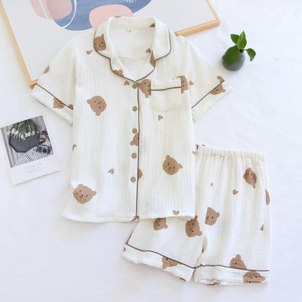 Bear Pajama Set | Cute & Minimal for Women