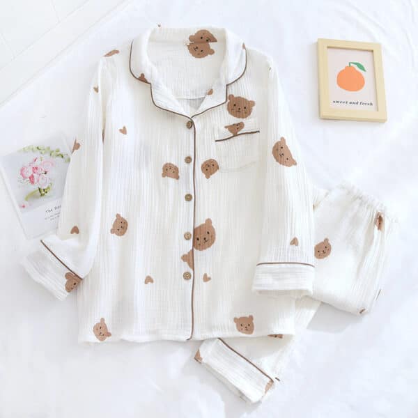 Long Sleeve Bear Pajama Set | M-L-XL