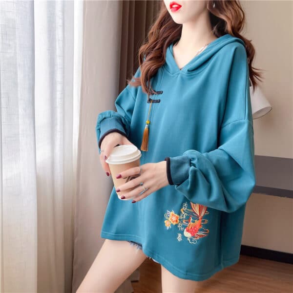 Koi Fish Hoodie for Women | Japanese Kimono Style (3 Colors!)