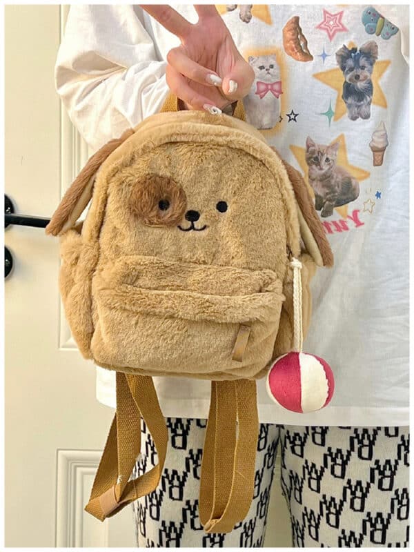 Cute Puppy Backpack Bag with 3D Ears