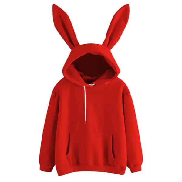 Sweatshirt with Rabbit Ears Hooded (7 Colors!)