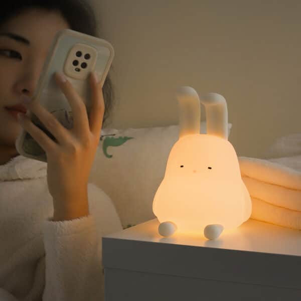 Soft Lamp with Adjustable Bunny Ears