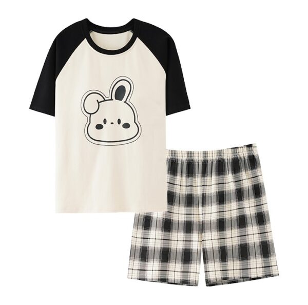 Bunny Nightwear Cute Monochrome | M-5XL