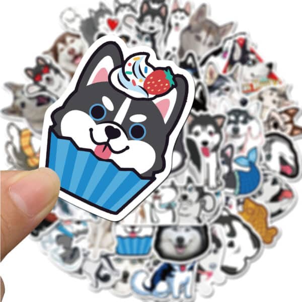 Husky Stickers Pack 50Pcs