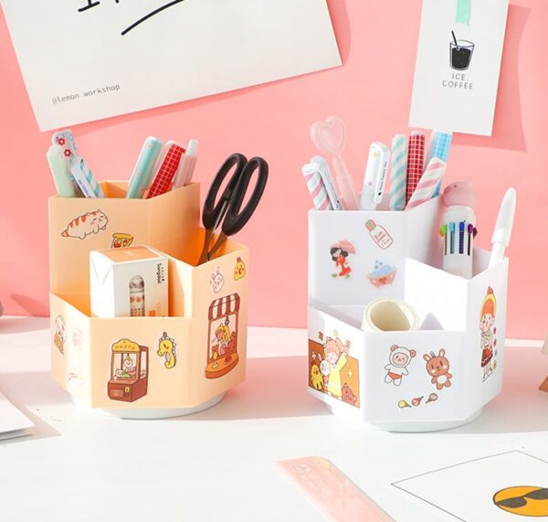 Rotating Pen Holder Cute 6 Colors