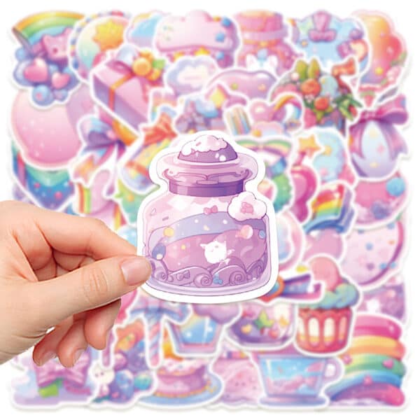 Cute Candy Stickers | Kawaii Sweets 50Pcs Set