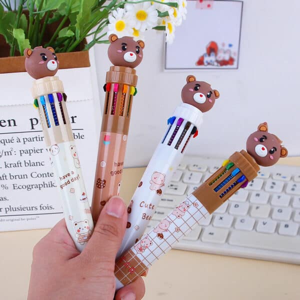 Cute Bear Multi Color Ballpoint Pen