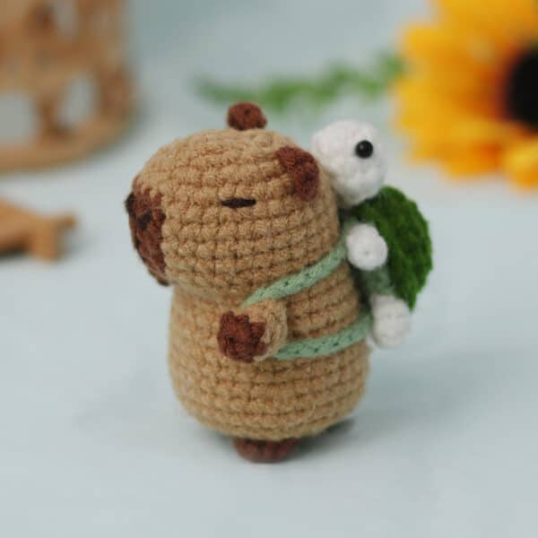 Capybara Crochet Kit | Animal Pendant Crochet Set