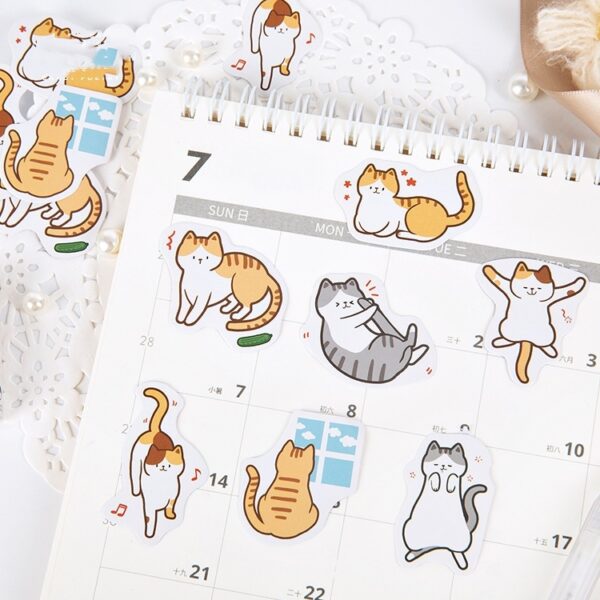 Cat and Dog Sticker Mix 45Pcs Cute Kawaii Pack