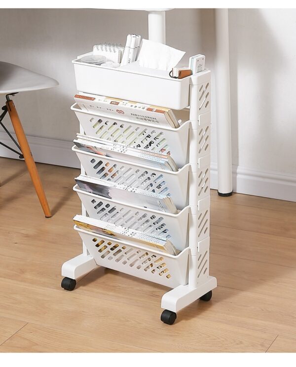 Desk Bookshelf Organizer | Floor Storage Bookcase