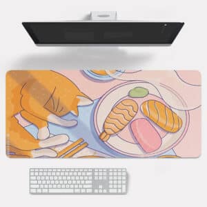 Large Cute Kitty Desk Pad Kawaii