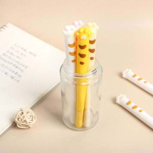 Cute Cat Paw Pens 4Pcs Set | Kawaii Style