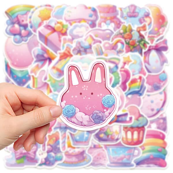 Cute Candy Stickers | Kawaii Sweets 50Pcs Set