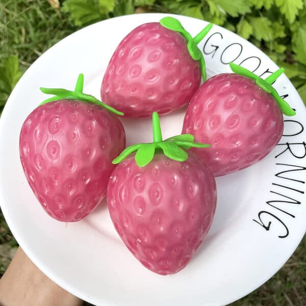 Pink Strawberry Squishy (Color-Changing!)