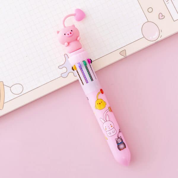 Cute Ten-Color Ballpoint Pen