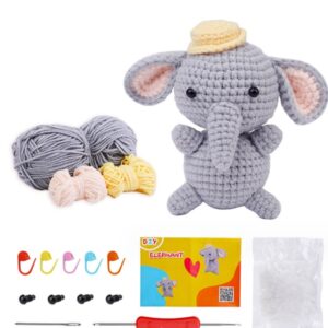 Elephant Crochet Kit for Beginners