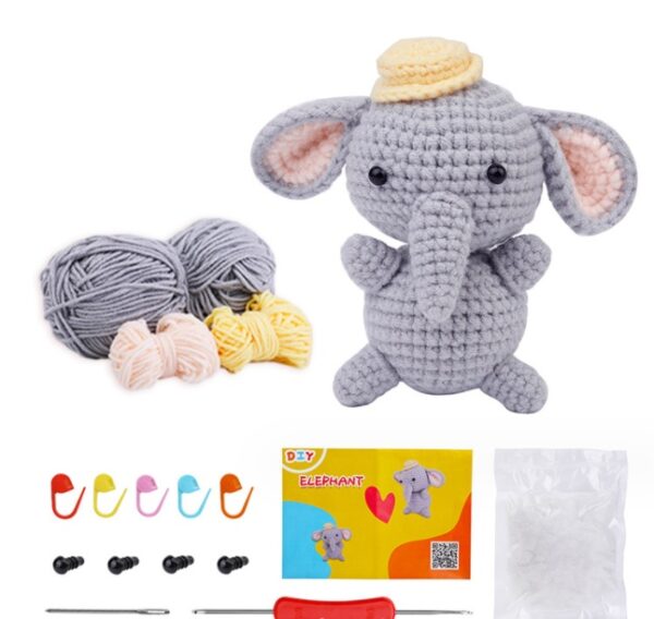 Elephant Crochet Kit for Beginners