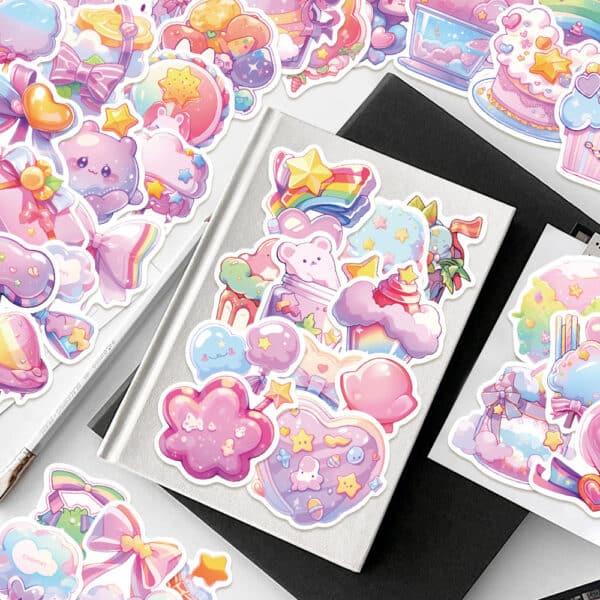 Cute Candy Stickers | Kawaii Sweets 50Pcs Set